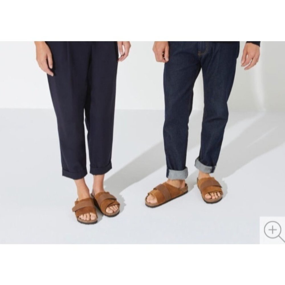 Birkenstock Kyoto Nubuck/Suede Leather in Mink - Picture 2 of 13